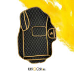 کفپوش گلدوزی آریسان مشکی کرم