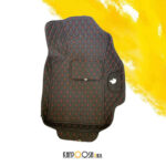 کفپوش گلدوزی دنا مشکی قرمز