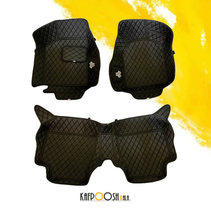 کفپوش گلدوزی ساینا مشکی