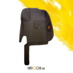 کفپوش گلدوزی شاهین مشکی قرمز