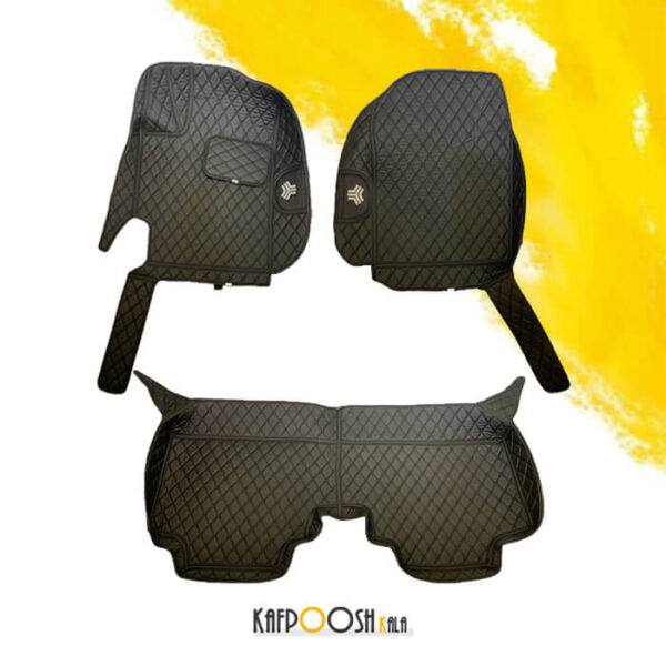 کفپوش گلدوزی شاهین مشکی