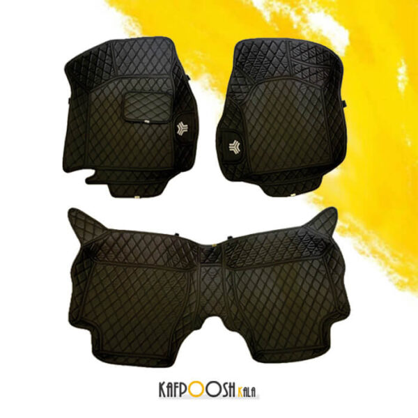 کفپوش گلدوزی پراید مشکی