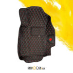 کفپوش گلدوزی پژو پارس مشکی قرمز