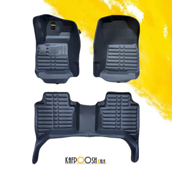 کفپوش 5D قالبی EMTC&SKY چرم مناسب برای هایلوکس 2014-2017